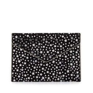Rebecca Minkoff Leo star print envelope clutch NWT